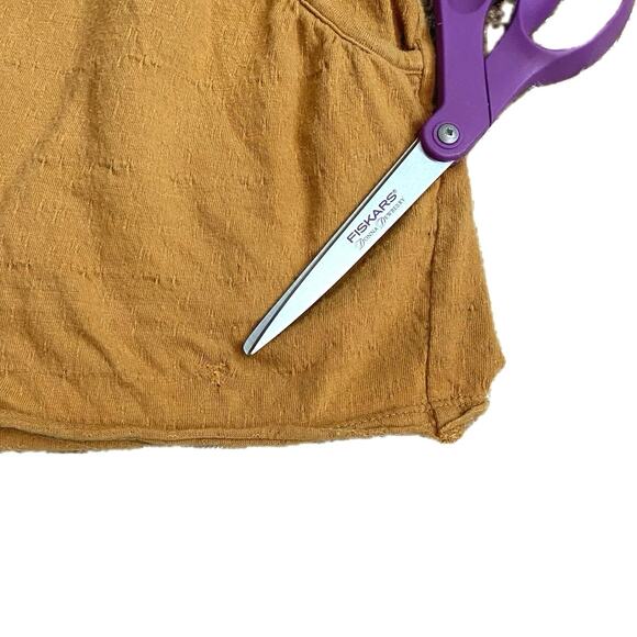 ANTHROPOLOGIE‎ DAILY PRACTICE Kimberly Shorts Size S Honey Mustard Boho - Picture 7 of 9